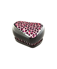 Tangle Teezer Compact Styler Pink Kitty - Расческа для волос, Леопард/розовый
